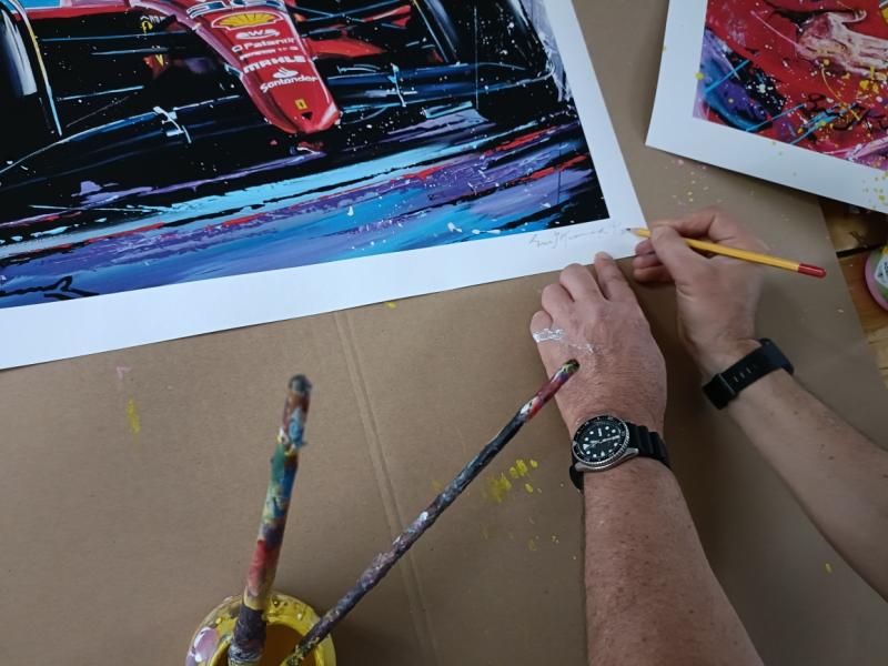 Charles Leclerc | Victory Bahrain 1-2 | Framed Giclee