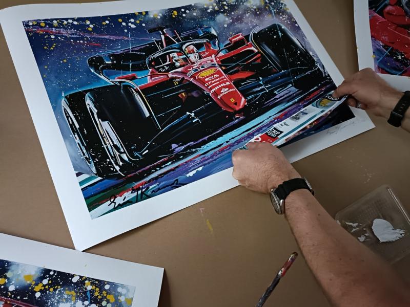 Charles Leclerc | Victory Bahrain 1-2 | Framed Giclee